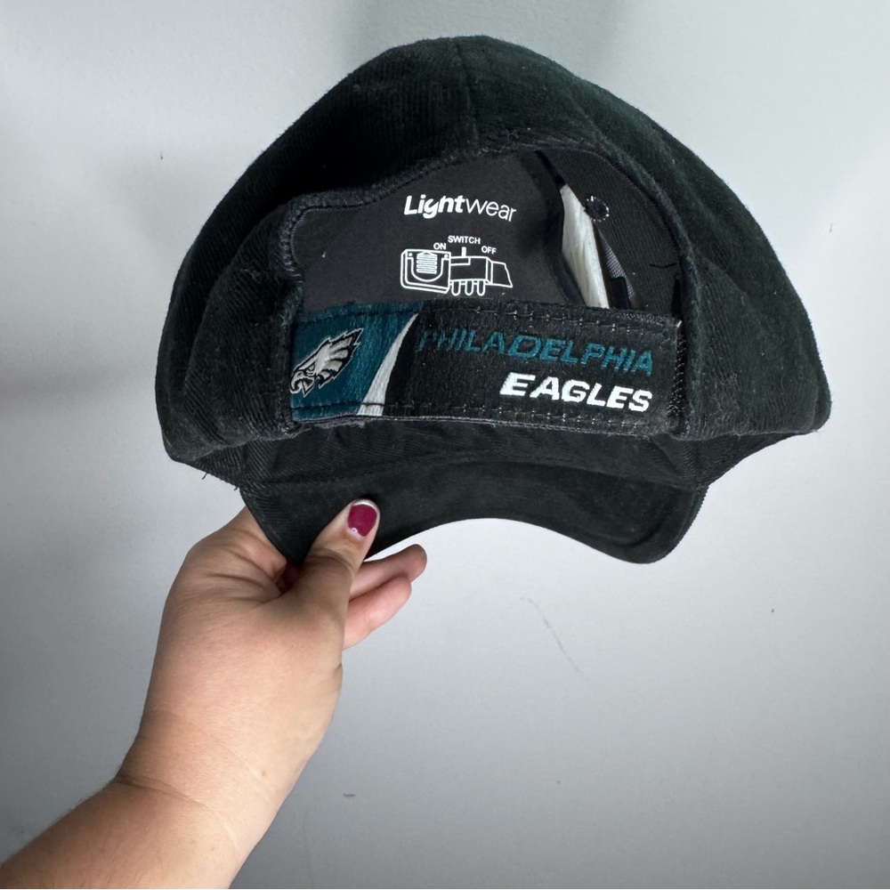 Vintage Philadelphia Eagles Fiber Optic Light Up Beanie NFL 90s - Picture 5 of 8